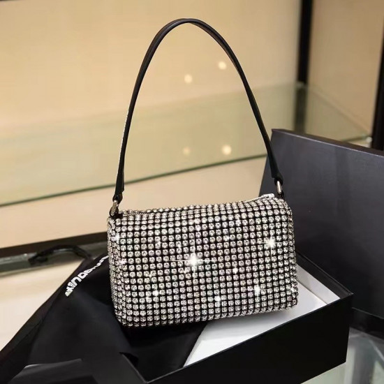 Diamond-filled handbag
